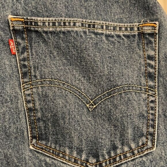 Levi's 550 Relaxed Fit Denim Blue Jeans Mens Size 38X30 - Picture 7 of 12